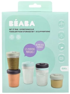 Beaba Zestaw słoiczków Clip 8 szt. (4x150ml + 4x250ml) solution-bc-7164-0 - Akcesoria do karmienia - miniaturka - grafika 7