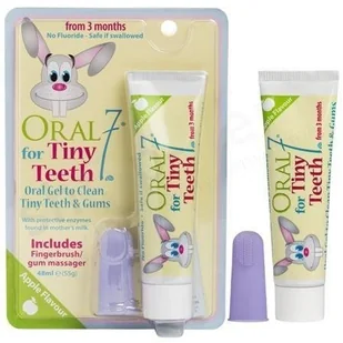 Oral 7 Oral7 Tiny Teeth silikonowa nakładka na palec wraz z żelem 48 ml 0000003189 - Sprzęt i akcesoria stomatologiczne - miniaturka - grafika 2