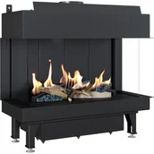 Kominki gazowe - KRATKI Wkład gazowy LEO 70 lewy / prawy na gaz ziemny LEO/LP/70/G20 - miniaturka - grafika 1