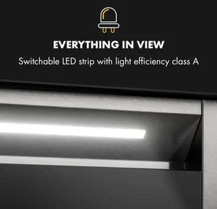 Klarstein Royal Flush Eco 60 Czarny (CGCH3-Royal-FlushEco) - Okapy kuchenne - miniaturka - grafika 4