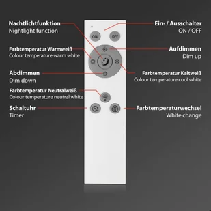 Briloner Panel LED Piatto CCT z pilotem, okrągły, biały - Lampy pozostałe - miniaturka - grafika 5