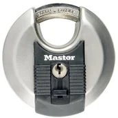 Kłódki - Master Lock Excell Disk zamek do użytku na zewnątrz z obszytym prasowania, z kluczem, 70 MM wykonana ze stali nierdzewnej LKM40 - miniaturka - grafika 1