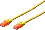 Kable miedziane - Digitus Patchcord UTP CAT 6 10m żółty DK-1617-100/Y DK-1617-100/Y - miniaturka - grafika 1
