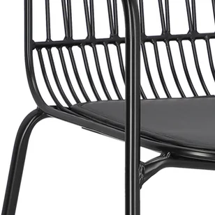 Intesi Krzesło Willy Arm Black z poduszką PU - Krzesła - miniaturka - grafika 10