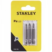 Narzędzia warsztatowe - Stanley KOŃCÓWKI WKRĘTARSKIE POZIDRIV PZ1 PZ2 PZ3 STA61180-XJ - miniaturka - grafika 1