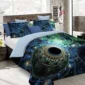 Pościel dla dzieci - Italian Bed Linen 8058575007599 zestaw poszewka na kołdrę z nadrukiem w Digital A okładka łącznie na worek na poszewki na poduszkę, kio636 (kolorowa), 100% bawełna, na łóżko małżeńskie, 250 x 200 x 1  8058575007599 - miniaturka - grafika 1