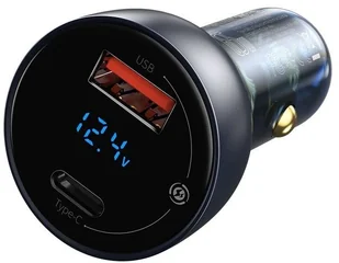 Baseus Baseus Particular | Ładowarka samochodowa 65W Quick Charge 4.0+ Power Delivery 3.0 Huawei SCP 5A 2xUSB CCKX-C0G - Ładowarki samochodowe - miniaturka - grafika 14