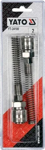 Yato SZYBKOZŁĄCZE F ZE SPRĘŻYNĄ NA WĄŻ 5x8mm 2 SZTUKI YT-24100 YT-24100 - Akcesoria pneumatyczne - miniaturka - grafika 2