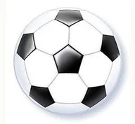 Urodziny dziecka - GoDAN Balon foliowy 18": Piłka Nożna biało-czarna BFOL/8020-5 - miniaturka - grafika 1