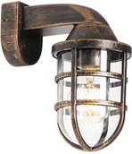 Lampy ogrodowe - QAZQA Vintage kinkiet zewnętrzny mosiądz IP54 - Joeri - miniaturka - grafika 1