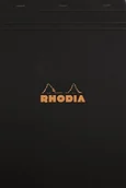 Notesy i bloczki - Rhodia notatnik zszyte i mikroperforiert, czarny 21 x 29,7 cm 180009C - miniaturka - grafika 1