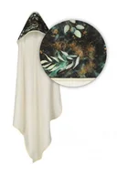 Okrycia kąpielowe dla dzieci - Matex Bambusowe okrycie kąpielowe 100x100 cm Bamboo Design/ecru - Baby OKB BM TB0418_02 - miniaturka - grafika 1