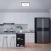 Lampy sufitowe - Briloner Lampa sufitowa LED Free, 42 x 42 cm, czarna - miniaturka - grafika 1