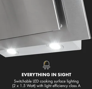 Klarstein Athena 60 Inox (CGCH5-Athena-60) - Okapy kuchenne - miniaturka - grafika 7