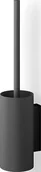 Akcesoria do wc - Zack Szczotka do WC Linea czarna montowana na ścianie 40571 - miniaturka - grafika 1