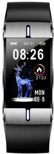 Maxcom FW34 Srebrno-czarny - Smartband - miniaturka - grafika 2