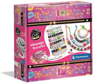 Clementoni Crazy chic Bransoletki z wiadomością 18640 - - Zabawki kreatywne - miniaturka - grafika 2