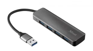 Trust Wejście USB Halyx USB/4x USB 3.2 23327) Srebrny - Huby USB - miniaturka - grafika 4