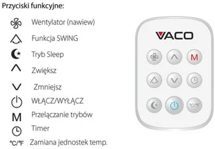 Vaco Klimatyzator przenośny Arrifana VAC0909W - Klimatyzatory - miniaturka - grafika 9