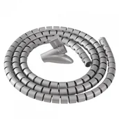 Maskownice do kabli - FELLOWES Organizator kabli FELLOWES Cablezip srebrny ORP.005 - miniaturka - grafika 1