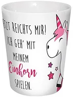 Kubki - infinite by GEDA LABELS Infinite by GEDA LABELS 15905 jednorożec zabawy kubek porcelanowy V Mug około 300 ML, biały/różowy, 8,5 x 8,5 x 10 cm 15905 - miniaturka - grafika 1