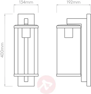 Astro Astro Pimlico 400 Außenwandleuchte schwarz textur - Lampy ogrodowe - miniaturka - grafika 3