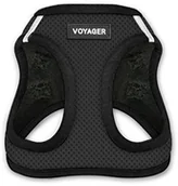 Szelki dla psów - Best Pet Supplies, Inc. Voyager Step-In Air Dog Harness - All Weather Mesh, Step In Vest Harness for Small and Medium Dogs by Best Pet Supplies - Black Base, Small (klatka piersiowa: 14,5 - 17 cali) - miniaturka - grafika 1
