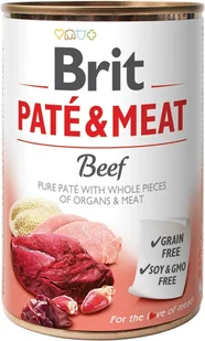 Brit PATE & MEAT BEEF 400g - Mokra karma dla psów - miniaturka - grafika 2