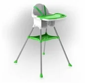 Krzesełka do karmienia - Doloni Krzesełko do karmienia dla dzieci, zielony, 67 x 69 x 97 cm - miniaturka - grafika 1
