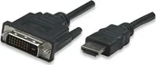 Kable - Manhattan Kabel HDMI DVI-D 1m czarny 322782 322782 - miniaturka - grafika 1