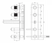 Baterie podtynkowe - Omnires Contour Bateria wannowa podtynkowa z zestawem chrom CT8037/1CR - miniaturka - grafika 1