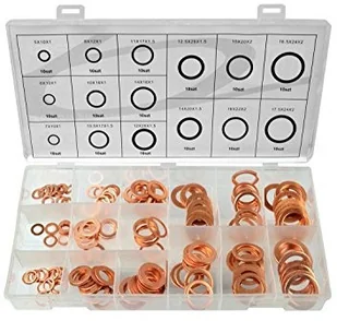 GEKO Zestaw podkładek miedzianych 150szt.(20) - Pozostałe wyposażenie warsztatu - miniaturka - grafika 2