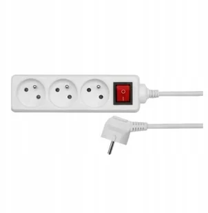 AWTools Listwa zasilająca AWTools zwykła 3 gniazd 5m biały AW24637 AW24637 - Listwy zasilające - miniaturka - grafika 2