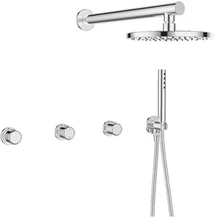 Laveo Laveo Pretto bateria natryskowa podtynkowa z zestawem chrom BAO 004P BAO 004P - Baterie podtynkowe - miniaturka - grafika 4