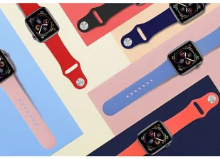PURO ICON Elastyczny pasek sportowy do Apple Watch 38 / 40 mm (S/M &amp; M/L) Coral AW40ICONCOR - Akcesoria do smartwatchy - miniaturka - grafika 7
