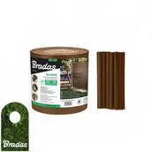 Akcesoria do ogrodzeń - BRADAS Taśma ogrodzeniowa balkonowa brązowa 19cm x 35m + klipsy 0278 TOB4501935BRL - miniaturka - grafika 1