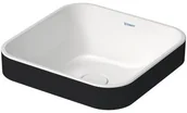 Umywalki - Duravit Happy D.2 Plus 40x40 cm antracytowa mat/biała 2359406100 - miniaturka - grafika 1