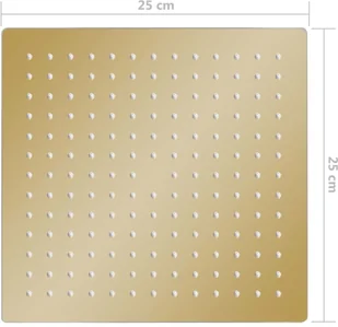 VidaXL Deszczownica ze stali nierdzewnej 25x25 kwadratowa złota 147709 - Deszczownice - miniaturka - grafika 7