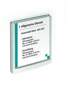 Durable Tabliczka informacyjna Click Sign Durable 149mm x 148,5mm czerwona 486203 - Numery na dom - miniaturka - grafika 11