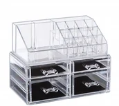 Kosmetyczki, organizery i kuferki - Szkatułka Duży Organizer Na Kosmetyki Biżuteria - miniaturka - grafika 1