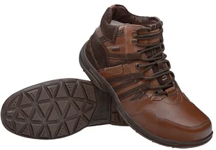 Bugatti Trzewiki Ginger G2640-8 635 MittelBraun Brązowe TEX trekking 26370 - Buty zimowe męskie - miniaturka - grafika 3