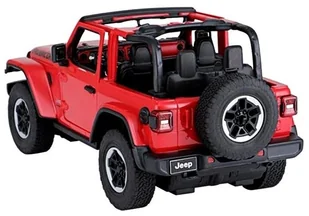 Rastar Samochód Jeep Wrangler czerwony 132341 - Zabawki zdalnie sterowane - miniaturka - grafika 3