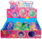 Piłki dla dzieci - Swede Piłka świecąca na gumce, 6,5 cm, mix wzorów - miniaturka - grafika 1