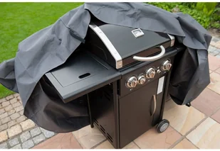 Nature Nature Pokrowiec na grilla 58x103 cm PE ciemnoszary 6030613 - Pokrowce na meble ogrodowe - miniaturka - grafika 2