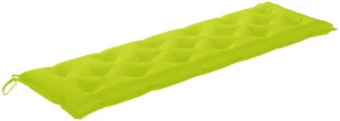 vidaXL Ławka ogrodowa z jasnozieloną poduszką, 175 cm, drewno tekowe 3062810 - Ławki ogrodowe - miniaturka - grafika 7