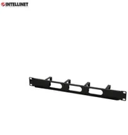 Szafy rack - Intellinet Organizer Kabli Intellient Rack 19\" 1U 4x48mm czarny 204279 - miniaturka - grafika 1