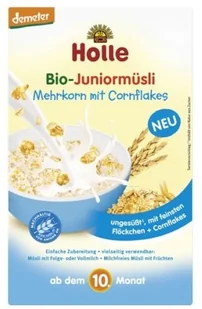 Holle Kaszka Junior - muesli z płatkami kukurydzianymi - bez mleka i cukru krystalicznego - Kaszki dla dzieci - miniaturka - grafika 3