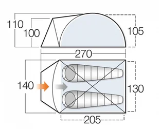 Vango Tay 200 - Namioty - miniaturka - grafika 2