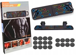 Deska uchwyty do Pompek Push Ćwiczeń pompki 16w1 - Pozostały sprzęt i akcesoria do ćwiczeń - miniaturka - grafika 2