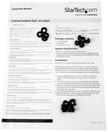 Szafy rack - StarTech.com StarTech.com Vented 1U Rack Shelf - 16 in. Deep - rackhylde - 1U CABSHELF116V - miniaturka - grafika 1